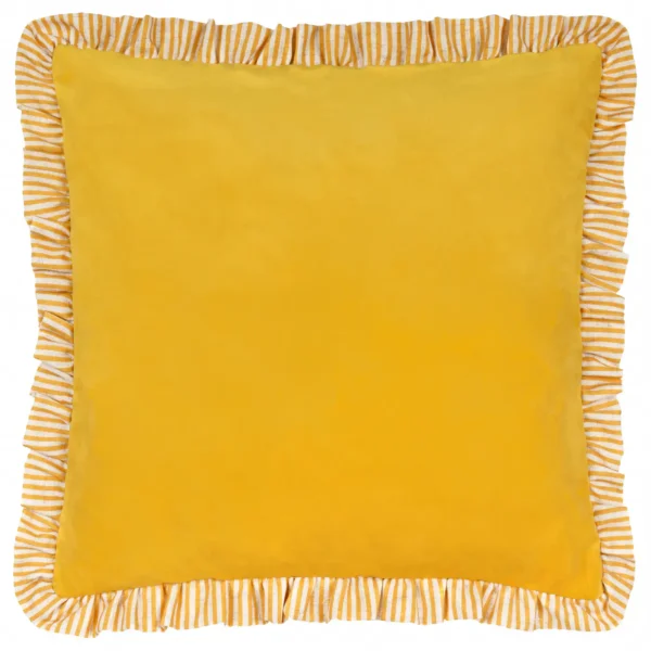 Solene Ruffle 45cm Cushion - Yellow by Solene Ruffle 45cm Cushion - Yellow from