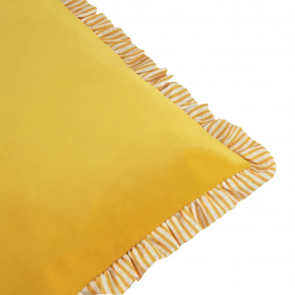 Solene Ruffle 45cm Cushion - Yellow by Solene Ruffle 45cm Cushion - Yellow from