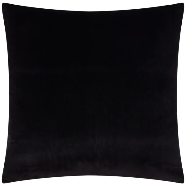 Savoy Stripe Velvet 50cm Cushion - Black from