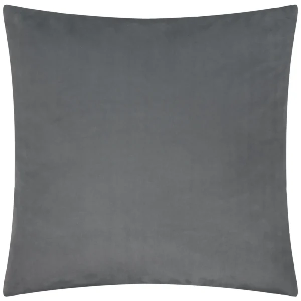 Savoy Stripe Velvet 50cm Cushion - Charcoal by Savoy Stripe Velvet 50cm Cushion - Charcoal from