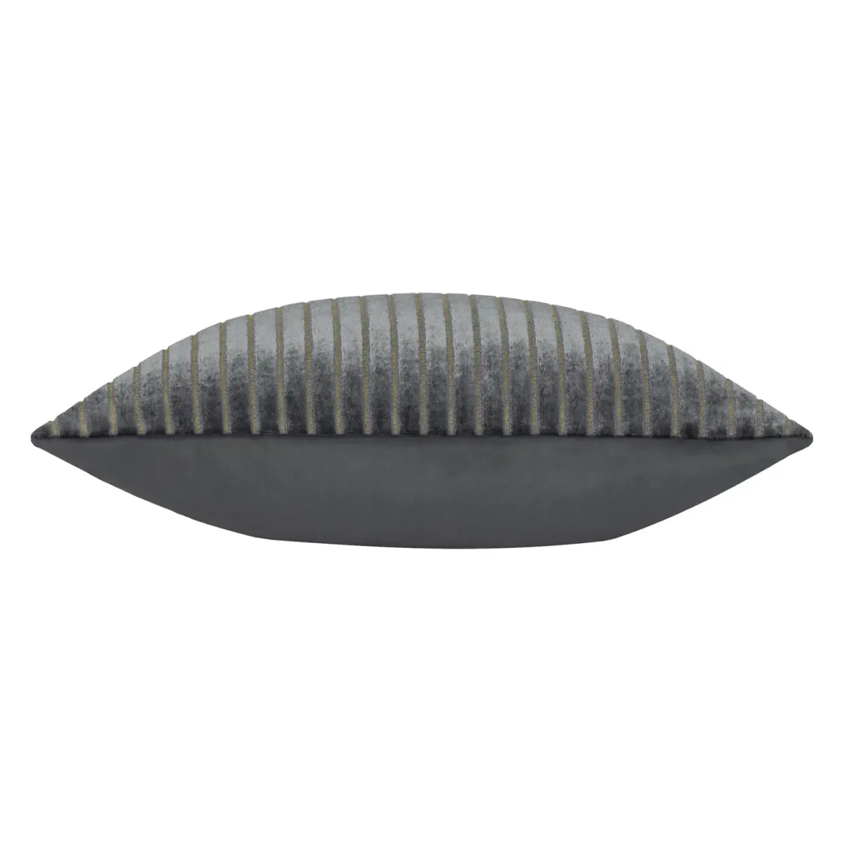 Savoy Stripe Velvet 50cm Cushion - Charcoal by Savoy Stripe Velvet 50cm Cushion - Charcoal from