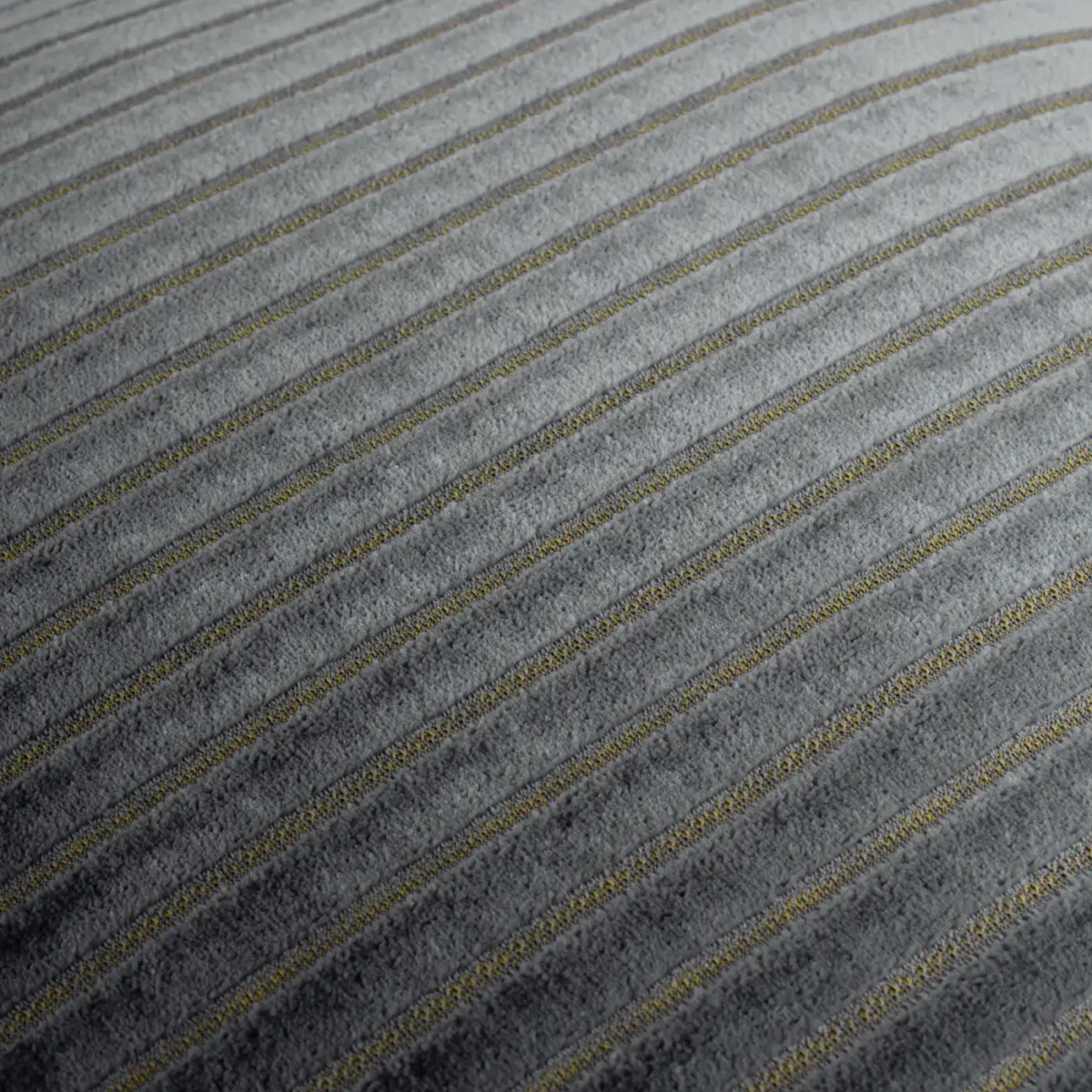 Savoy Stripe Velvet 50cm Cushion - Charcoal by Savoy Stripe Velvet 50cm Cushion - Charcoal from