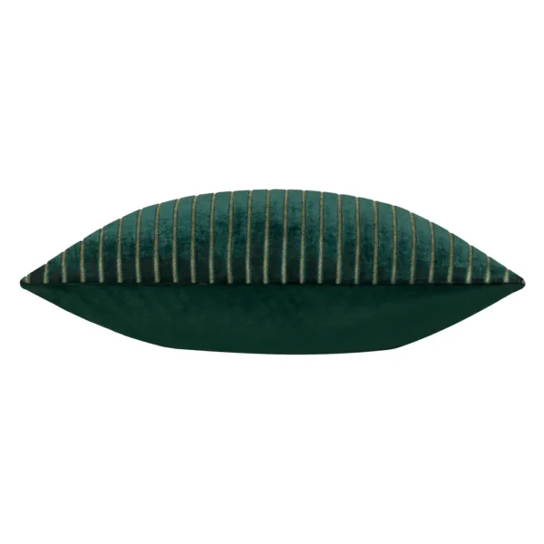 Savoy Stripe Velvet 50cm Cushion - Emerald from