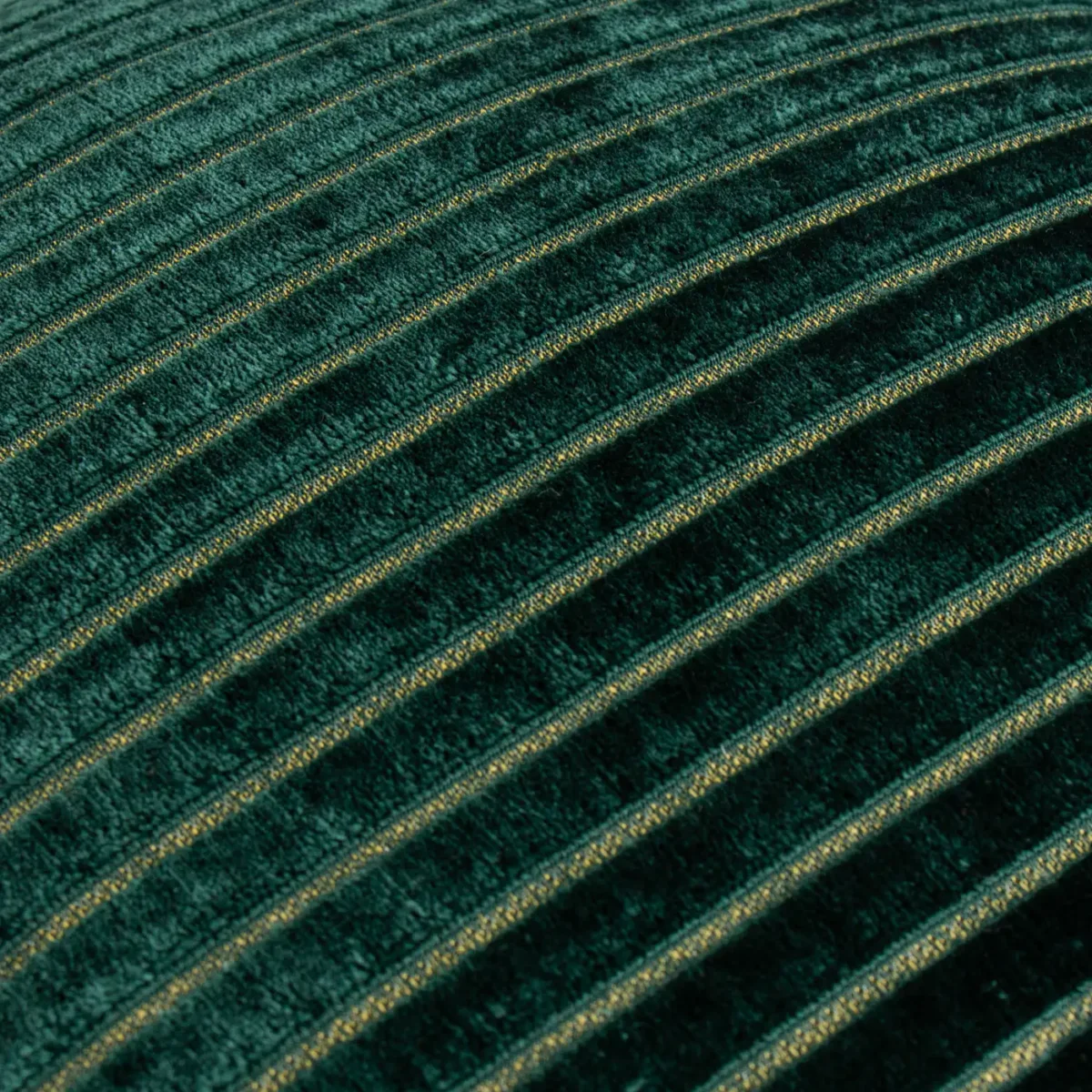 Savoy Stripe Velvet 50cm Cushion - Emerald by Savoy Stripe Velvet 50cm Cushion - Emerald from