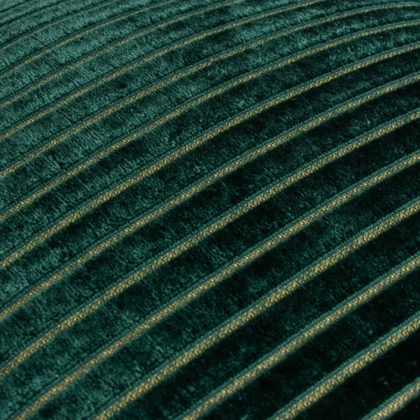 Savoy Stripe Velvet 50cm Cushion - Emerald from