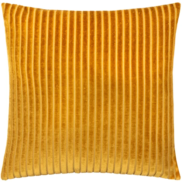 Savoy Stripe Velvet 50cm Cushion - Gold from