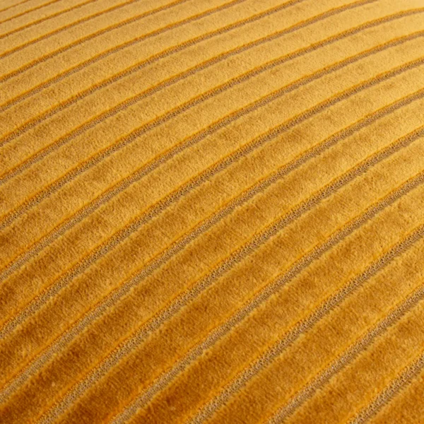 Savoy Stripe Velvet 50cm Cushion - Gold from