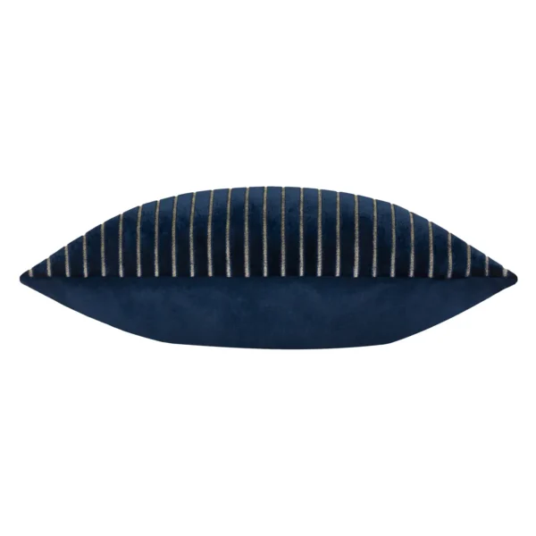 Savoy Stripe Velvet 50cm Cushion - Navy by Savoy Stripe Velvet 50cm Cushion - Navy from