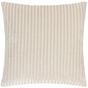 Savoy Stripe Velvet 50cm Cushion - Oyster