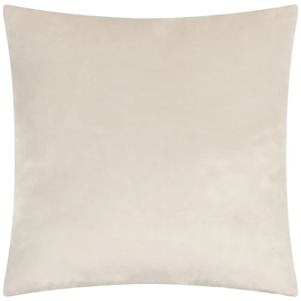 Savoy Stripe Velvet 50cm Cushion - Oyster by Savoy Stripe Velvet 50cm Cushion - Oyster from
