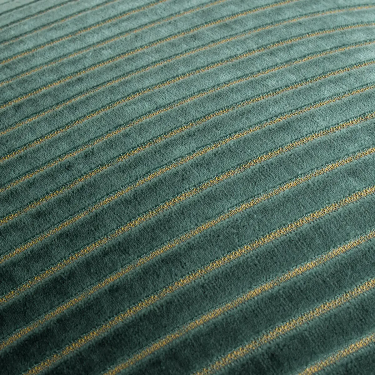 Savoy Stripe Velvet 50cm Cushion - Teal by Savoy Stripe Velvet 50cm Cushion - Teal from