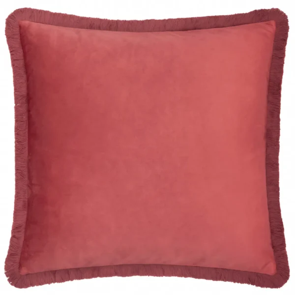 Strawberry Thief Embroidery Velvet 50cm Cushion - Berry by Strawberry Thief Embroidery Velvet 50cm Cushion - Berry from