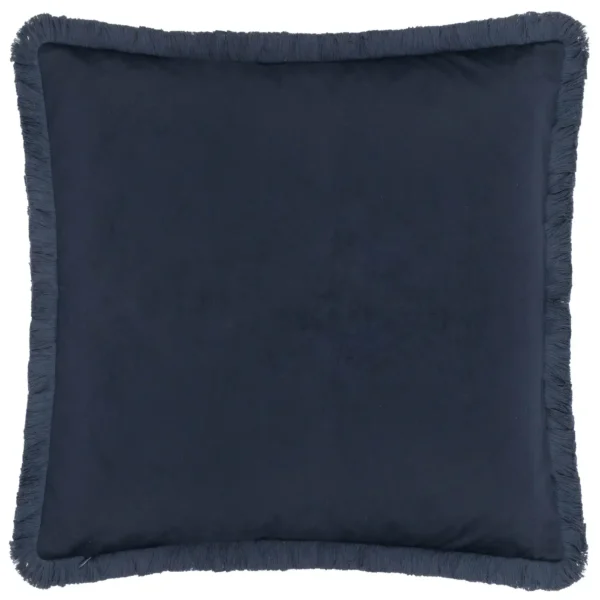 Strawberry Thief Embroidery Velvet 50cm Cushion - Indigo by Strawberry Thief Embroidery Velvet 50cm Cushion - Indigo from