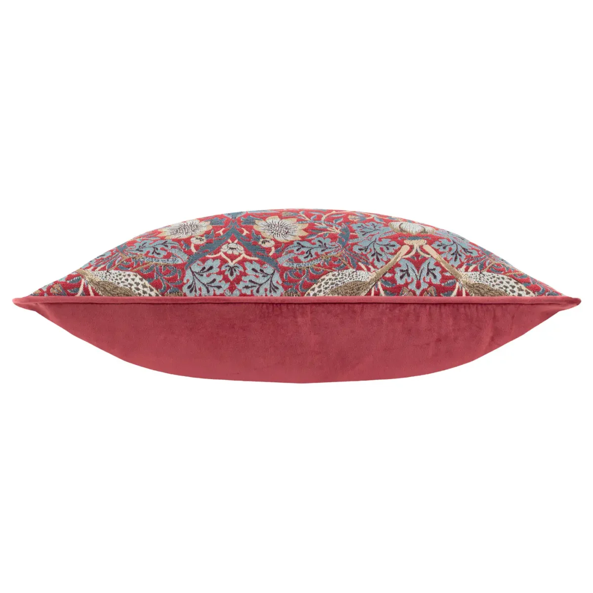 Strawberry Thief Jacquard 55cm Cushion - Berry by Strawberry Thief Jacquard 55cm Cushion - Berry from