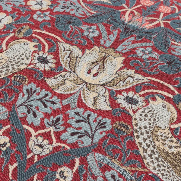 Strawberry Thief Jacquard 55cm Cushion - Berry by Strawberry Thief Jacquard 55cm Cushion - Berry from
