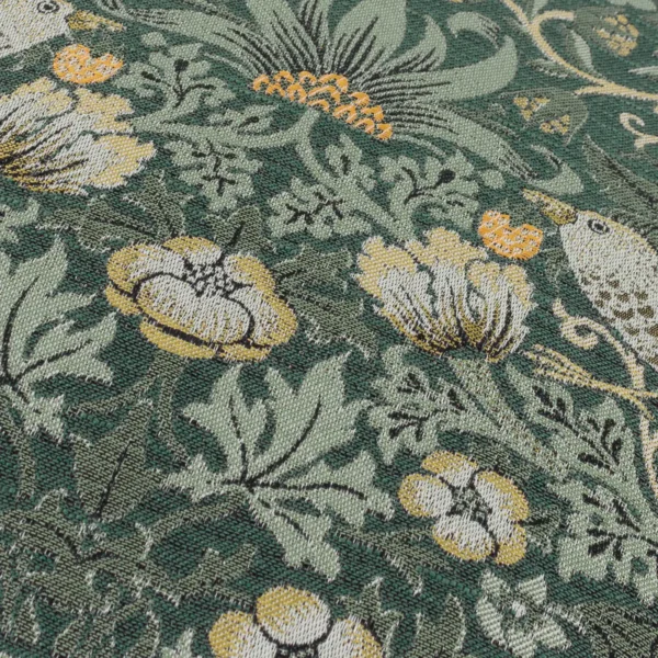 Strawberry Thief Jacquard 55cm Cushion - Forest from