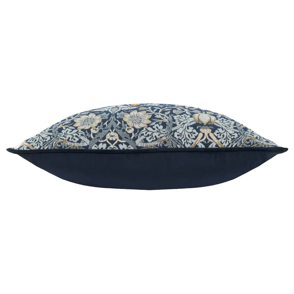 Strawberry Thief Jacquard 55cm Cushion - Indigo by Strawberry Thief Jacquard 55cm Cushion - Indigo from