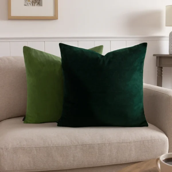 Sunningdale Velvet 50cm Cushion - Olive by Sunningdale Velvet 50cm Cushion - Olive from