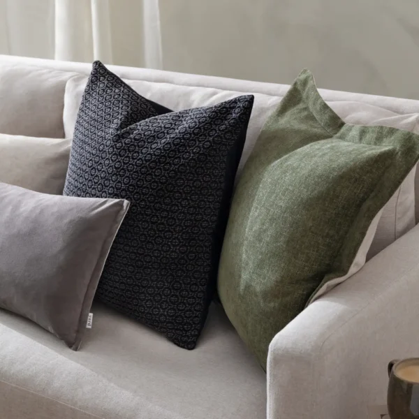 Tryfan Textured 50cm Cushion - Black from