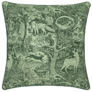 winter woods animal cushion
