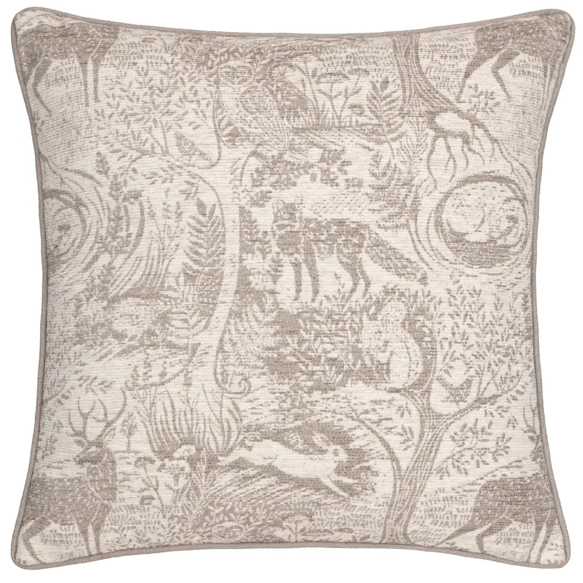 Winter Woods Animal 50cm Cushion - Taupe from