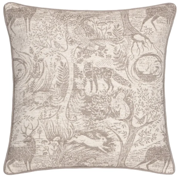 Winter Woods Animal 50cm Cushion - Taupe from