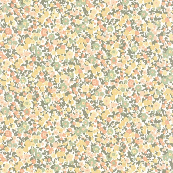 yellow botanical wallpaper from casadeco
