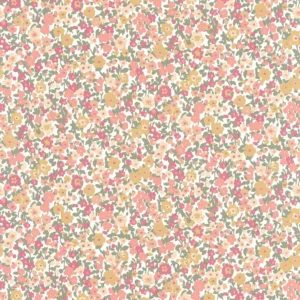 orange botanical wallpaper from casadeco