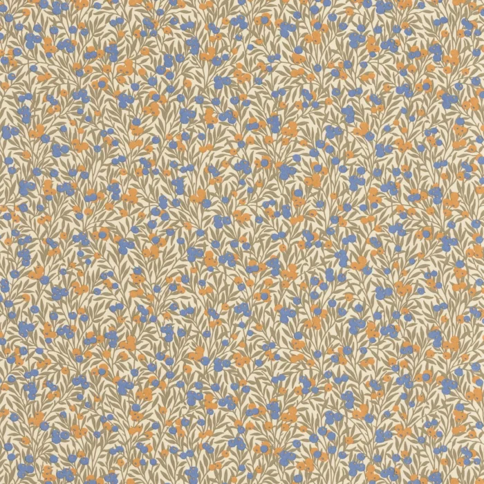 Cherry Wallpaper - Naturel / Bleu swatch