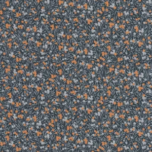 black-grey botanical wallpaper from casadeco