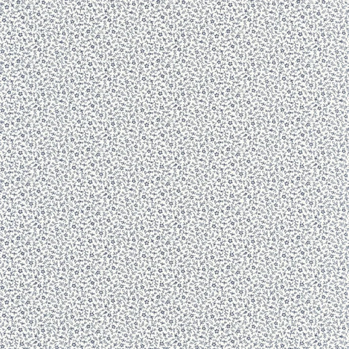 Myosotis Wallpaper - Bleu Marine / Blanc swatch
