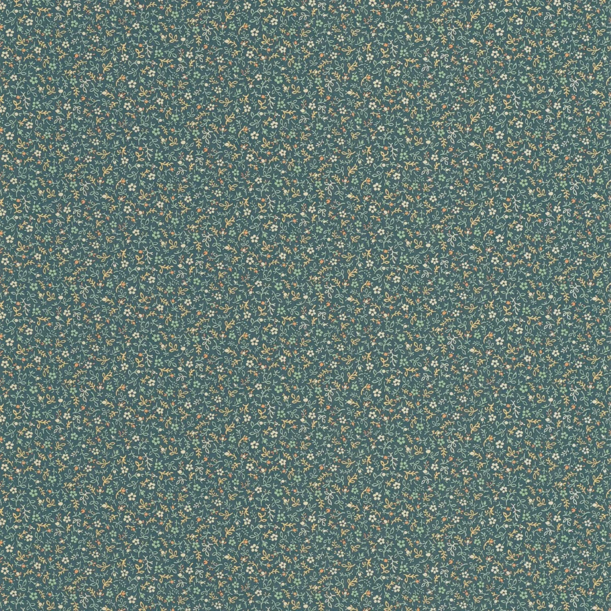 blue botanical wallpaper from casadeco