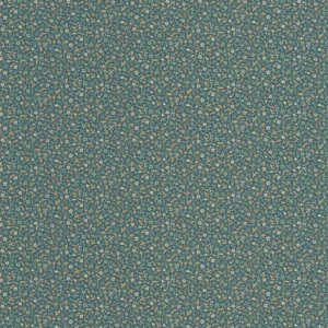 blue botanical wallpaper from casadeco
