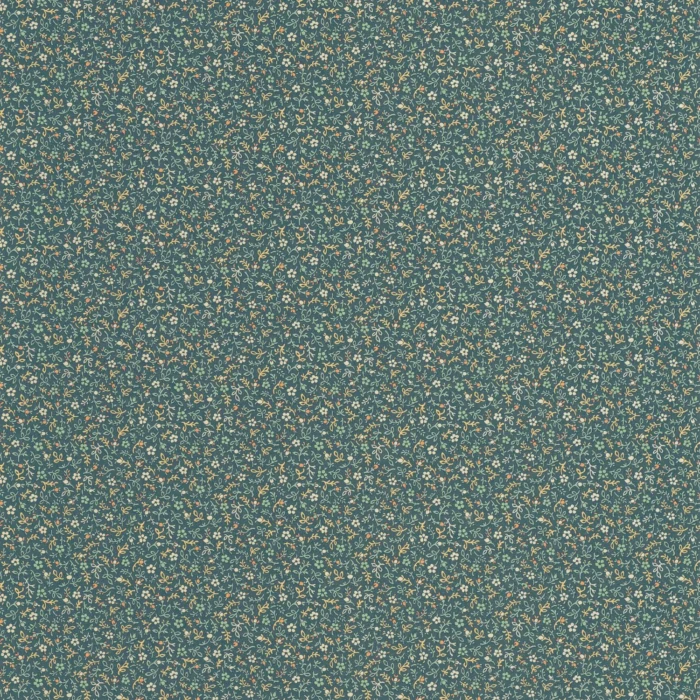 Myosotis Wallpaper - Bleu Paon swatch