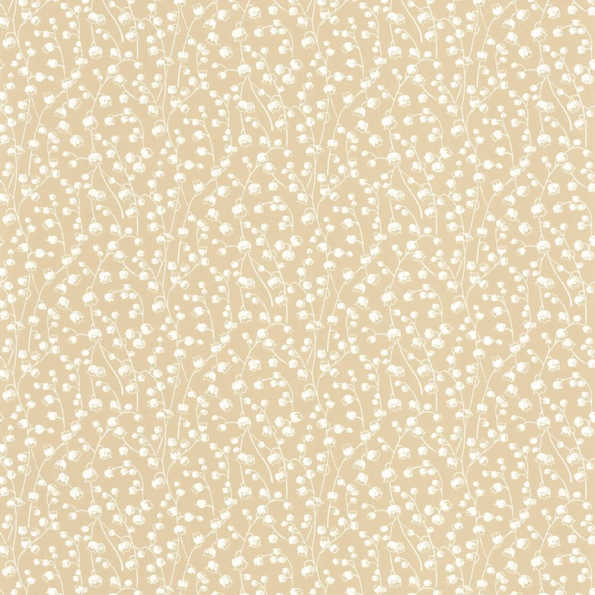Lily Of The Valley Wallpaper - Ficelle by neutral botanical wallpaper from casadeco