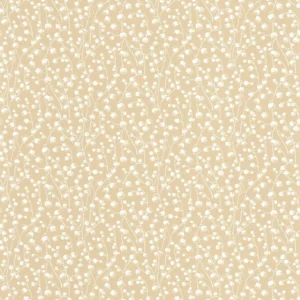 neutral botanical wallpaper from casadeco