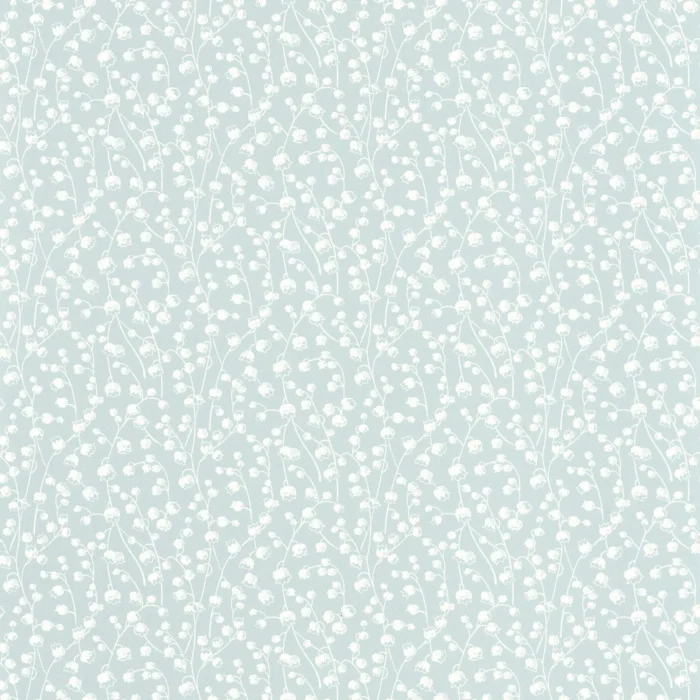 Lily Of The Valley Wallpaper - Bleu Ciel swatch