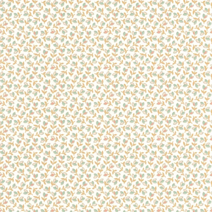 Darwin Tulip Wallpaper - Camel / Rose swatch