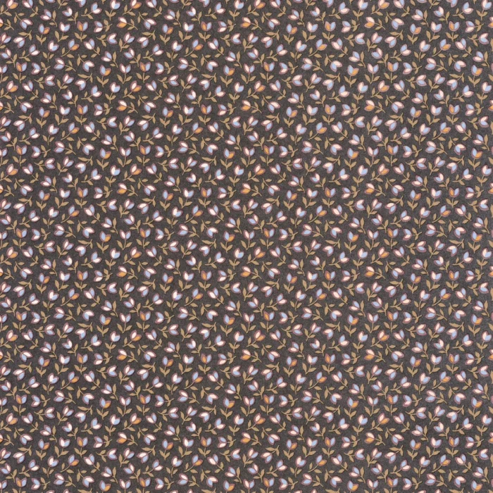 Darwin Tulip Wallpaper - Noir / Bordeaux swatch