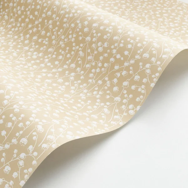 Lily Of The Valley Wallpaper - Ficelle by neutral botanical wallpaper