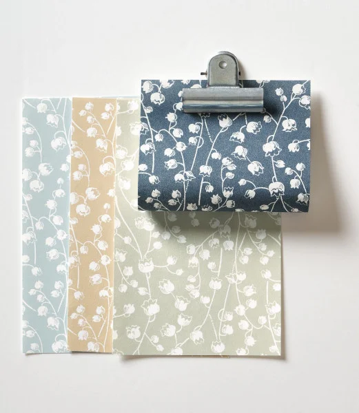 Lily Of The Valley Wallpaper - Ficelle by blue botanical wallpaper