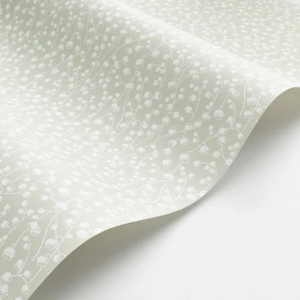 Lily Of The Valley Wallpaper - Vert Sauge by green botanical wallpaper