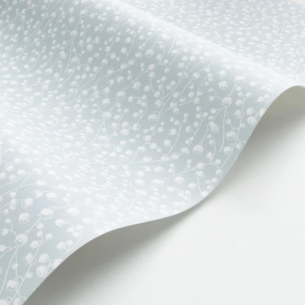 Lily Of The Valley Wallpaper - Bleu Ciel by blue botanical wallpaper