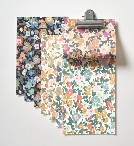 Pansy Wallpaper - Noir / Camel by multicolour botanical wallpaper