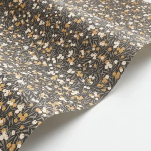 black-grey botanical wallpaper