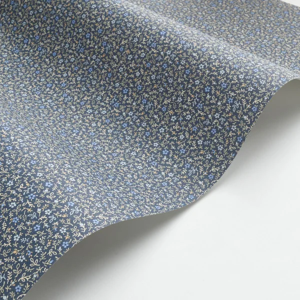 Myosotis Wallpaper - Bleu Nuit by blue botanical wallpaper
