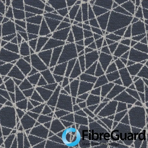 Olympian Fabric - Midnight by DARK BLUE WEB DESIGN FABRIC