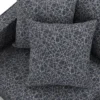DARK BLUE WEB DESIGN FABRIC CUSHION