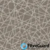 GREY PURPLE WEB DESIGN FABRIC