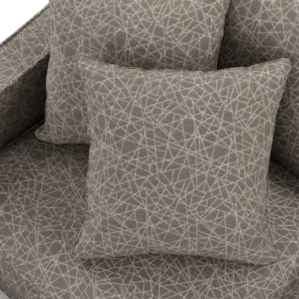 Olympian Fabric - Grey Heather by GREY PURPLE WEB DESIGN FABRIC CUSHION
